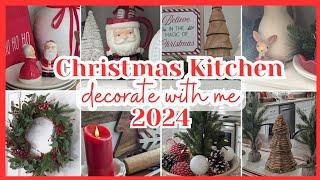  NEW! 2024 CHRISTMAS DECORATE WITH ME│COZY CHRISTMAS KITCHEN│CHRISTMAS DECORATING IDEAS 2024