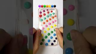Satisfying phone 12 art #satisfying #colors #emoji #art #smartphone #phonecase #painting #diy
