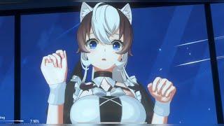 Triss Interactive scene Cat Fantasy
