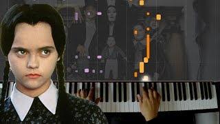 THE ADDAMS FAMILY THEME SONG - Piano Tutorial W/ Sheet Music