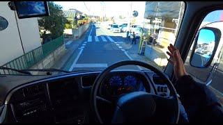 住宅街を大型トラックでドライブ 埼玉県上尾市へ集荷