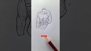 This Is the Easiest Way to Draw Muscles (No Joke) #art #shorts #foryou #tutorial #satisfying #sketch