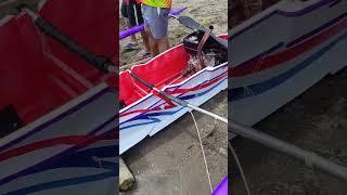 Outrigger Racing boat in the Philippines Team Tanjay #bangkarera #shorts #racing