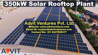 350 kWp Industrial Solar PV Plant - Gurugram || Advit Ventures Solar EPC Expert