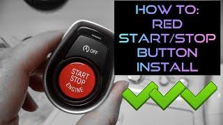 how to install the red start engine button BMW