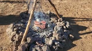 "Off grid grilling"....on the homestead in northern Arizona!