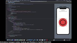 Animations hexagon motion Scaling and Rotation in SwiftUI 20201020