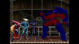 Shadow Lady, Sonic Machine & Omega Zero vs Supreme Vegatron (Bison's Ultimate Robot)