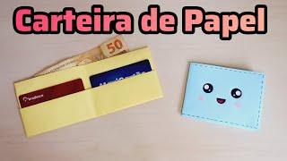 Como Fazer Carteira de Papel | origami paper craft | artesanato de papel | Dobradura