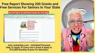 Free Report Showing 200 Grants and Free Services For Seniors In Your State