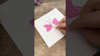 Cute Butterfly Craft Idea | Art for Kids #shorts #artforkids