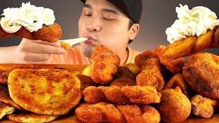 바삭바삭한 꽈배기와 꿀호떡 먹방~!! 리얼사운드 ASMR social eating Mukbang(Eating Show)