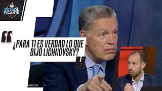 #RicardoPeláez encara a #MauricioYmay sobre las declaraciones de #Lichnovsky en #FutbolPicante.