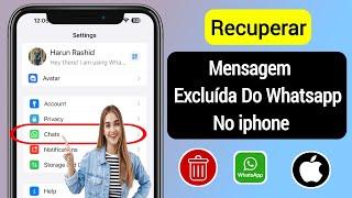 Como recuperar mensagens excluídas WhatsApp no ​​iPhone || Restaurar bate-papos excluídos WhatsApp