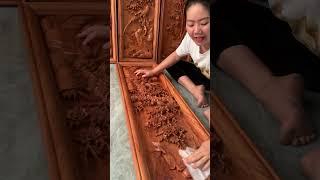13tr/ bộ tranh tứ quý gỗ huong đá dành cho không gian nhỏ hẹp #tranhgo #tranhtuquy