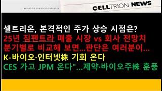 (셀트리온)셀트리온, 본격적인 주가 상승 시점은 언제?? 25년 짐펜트라 매출 시장 전망치 vs 회사 전망치..분기별로 비교해 보면.../K-바이오·인터넷株 기회 온다