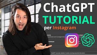 Tutorial ChatGPT: come utilizzare ChatGPT per instagram