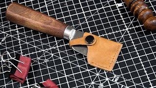 Leathercraft: Skiving Knife Sheath DIY | 3 min crafts