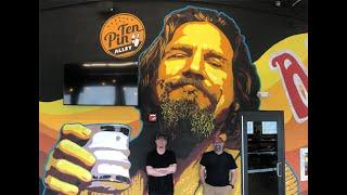 THE DUDE mural at Ten Pin Alley, Hilliard, Ohio