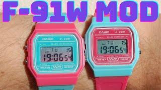 Casiowave - Casio F-91W two-tone mod