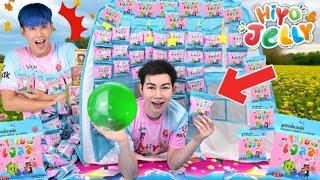 Eat giant Hiyo Jelly, Gummy , build a fun snack house #Mukbang HIYO JELLY OAUJUN HI-END :Kunti
