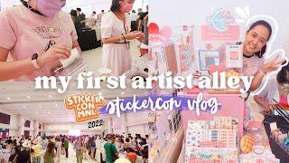 artist diaries  | StickerCon preparations, booth setup, artist alley vlog | Ink and Plans