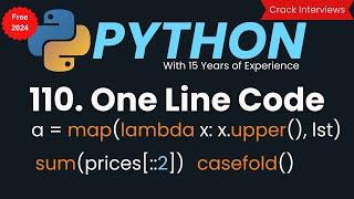 One Line Code in Python | One-Liners Everyday 