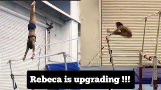 Rebeca Andrade is training a NEW skill on bars she never competed before  - December 2024