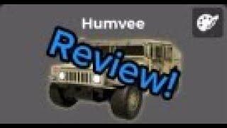 Humvee - Quick Review (Roblox: War Tycoon)