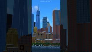 Manhattan build 1:1 scale | Minecraft Timelapse #minecraft #minecraftbuilding #minecraftbuild #nyc