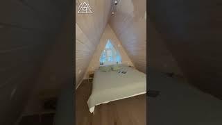 A-Frame дом с аттиковой стеной  #aframehouse #aframe #дачныйдом #дача