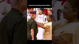 Lieutenant General Divya Gaurav Mishra Received Award | #shorts #trending #shortvideo #indainarmy