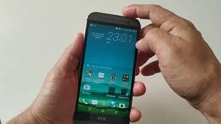 Review the interface and turn off the phone HTC One M8