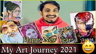 My Art Journey 2021  Drawing | All Drawing Tour Art challenge #Drawing #Artwork #Art