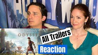 Assassins Creed Odyssey All Trailers with DLC Reaction