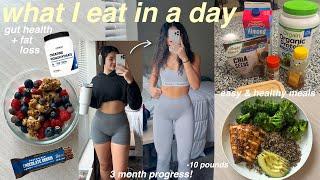 What I Eat in a Day | how I lost fat & gain muscle, improved gut health, & changed my lifestyle!