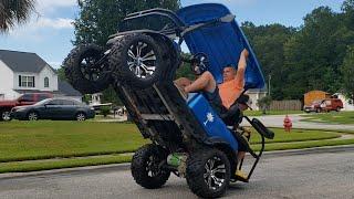 How to WHEELIE your golf cart!