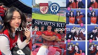 KU-Yonsei festival 고연전 브이로그 :post-midterms, sports game, uni merch, photobooth, friend's bday