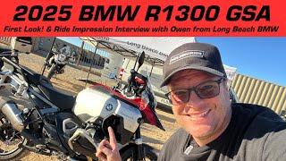 2025 BMW R1300 GSA First Look and Ride Impressions w/ Owen from Long Beach BMW