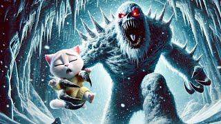 Father Cat fights Ice Monster️ to Avenge Kitten #cat #ai #catlover #catvideos #cutecat #aicat