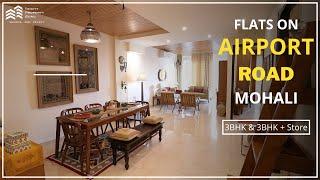 Walkthrough 3 BHK + Store Flat in Riverdale Aerovista | Flats on Airport Road Mohali | 8282929217