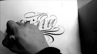 chicano lettering"ANA"/handstyle/rebes Tatuador/Letras para tatuar/handstyler/calligraffity