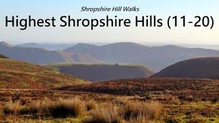 Top 20 Highest Shropshire Hills  - Shropshire Hill Walks