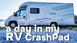 A Day in My Class B+ Motorhome Crash Pad (Flight Attendant Vlog)