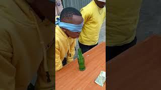 blind straw and drink challenge