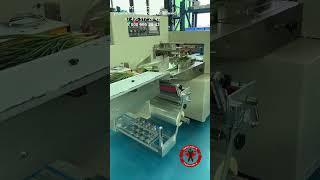 Групповая упаковка овощей без подложки на горизонтальной упаковочной машине PROSTOR