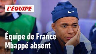 Équipe de France - Kylian Mbappé encore absent : les explications de Didier Deschamps