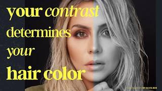 Importance of Finding Your Contrast for the RIGHT Hair Color for You