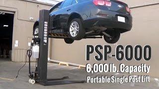 Atlas® PSP-6000 - 6,000 lb. Portable Single Post Lift