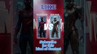 Spider-Man vs Iron Man  Who Wins? #trending #trendingshorts #marvel #ai #spiderman #ironman